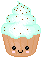 Cupcake à la menthe